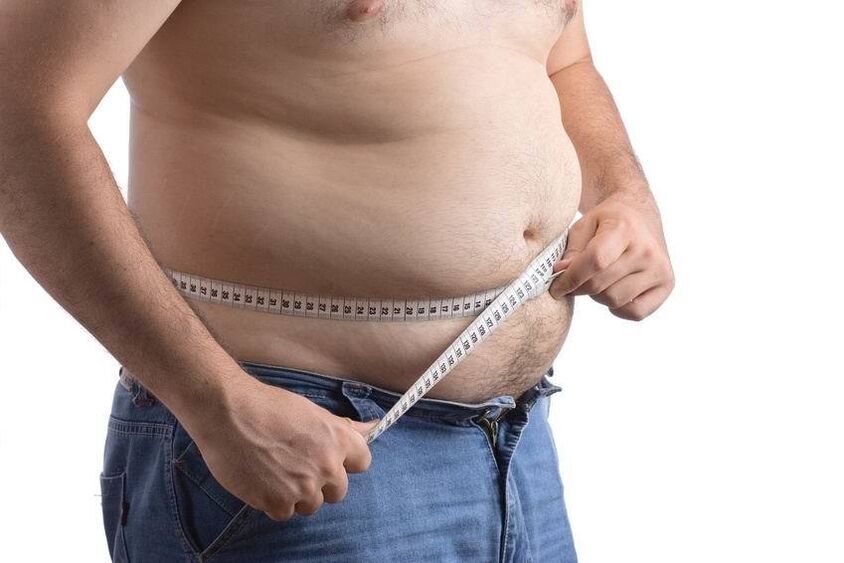 The complete man measures the size of the size